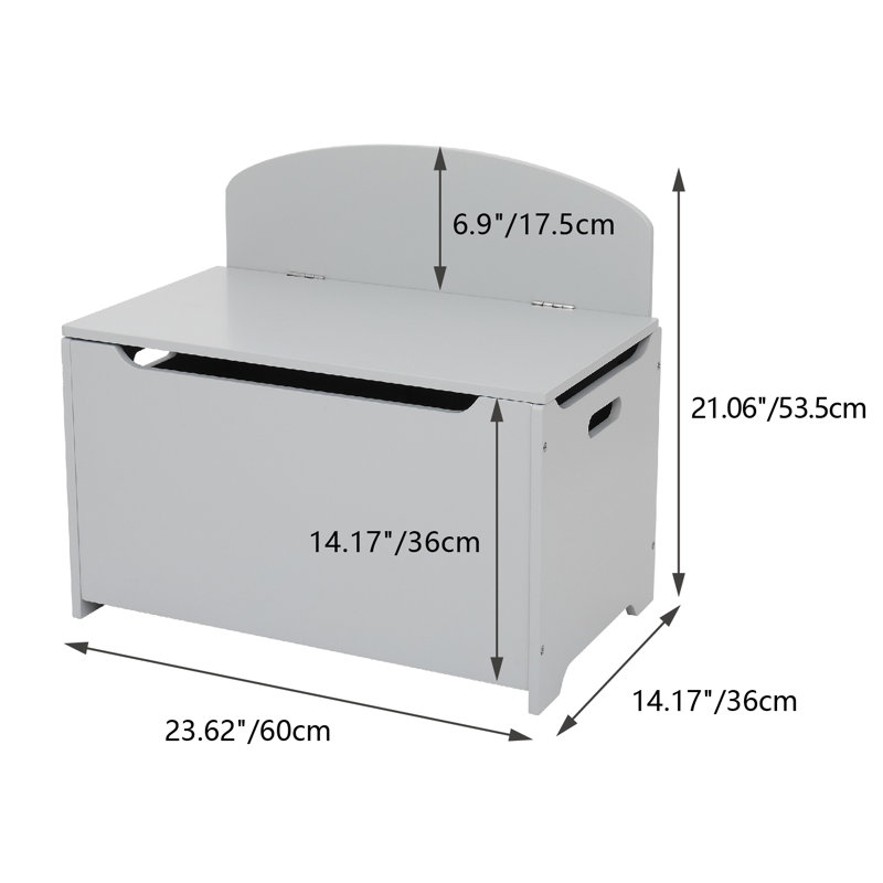 Harriet Bee Adalbern Manufactured Wood Toy Storage Bench & Reviews